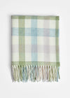 Foxford Pastel Check Lambswool Baby Blanket