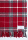 Foxford Lambswool Throw | Ashford Grey Check