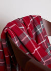 Foxford Lambswool Throw | Ashford Grey Check