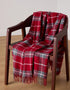 Foxford Lambswool Throw | Ashford Grey Check