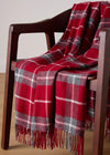 Foxford Lambswool Throw | Ashford Grey Check