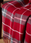 Foxford Lambswool Throw | Ashford Grey Check