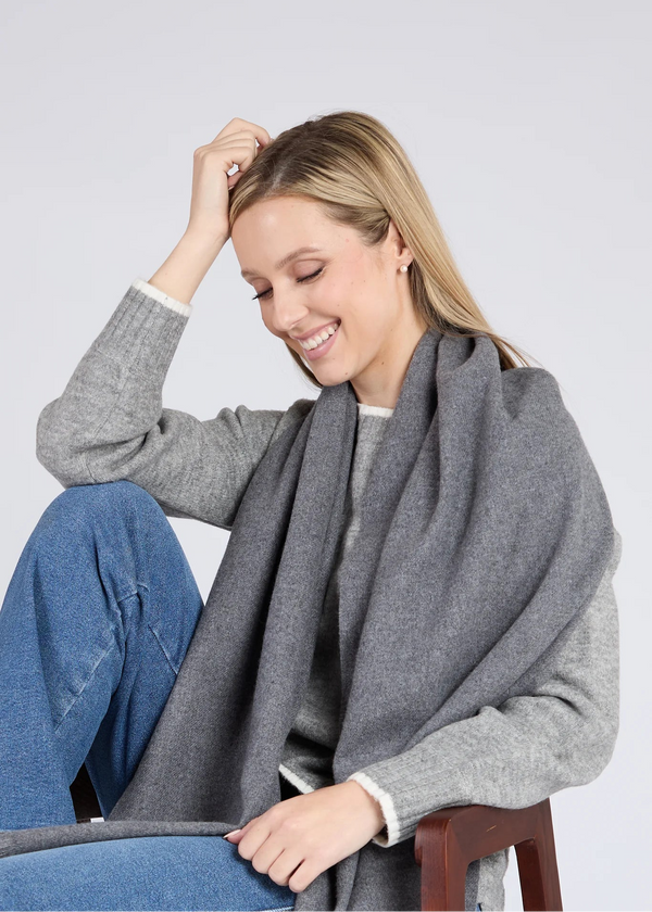 Foxford Oxford Fine Wool Cashmere Blend Scarf