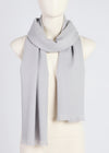 Foxford Fine Wool Cashmere Blend Scarf | Pearl Grey