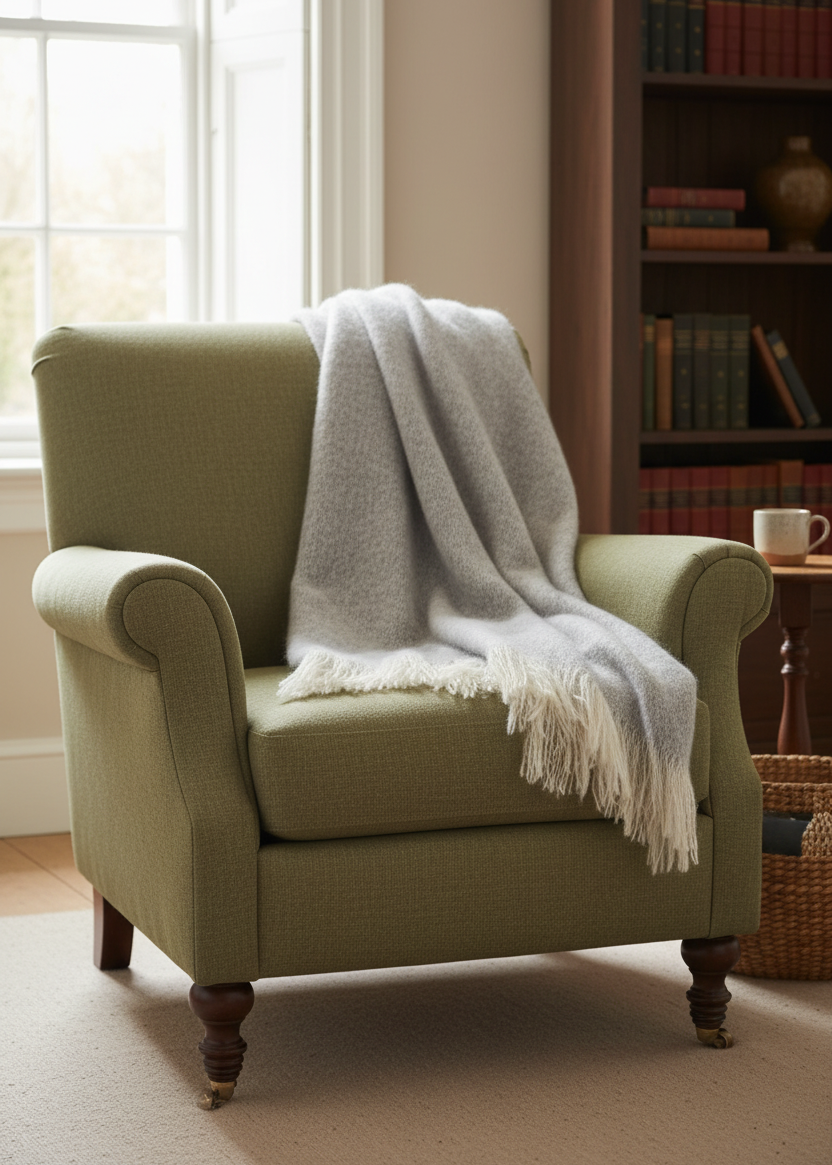 Foxford Mohair Throw | Croagh Patrick