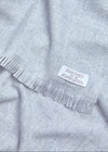 Foxford Fine Wool Cashmere Blend Scarf | Pearl Grey