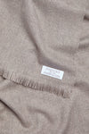 Foxford Fine Wool Cashmere Blend Scarf | Taupe