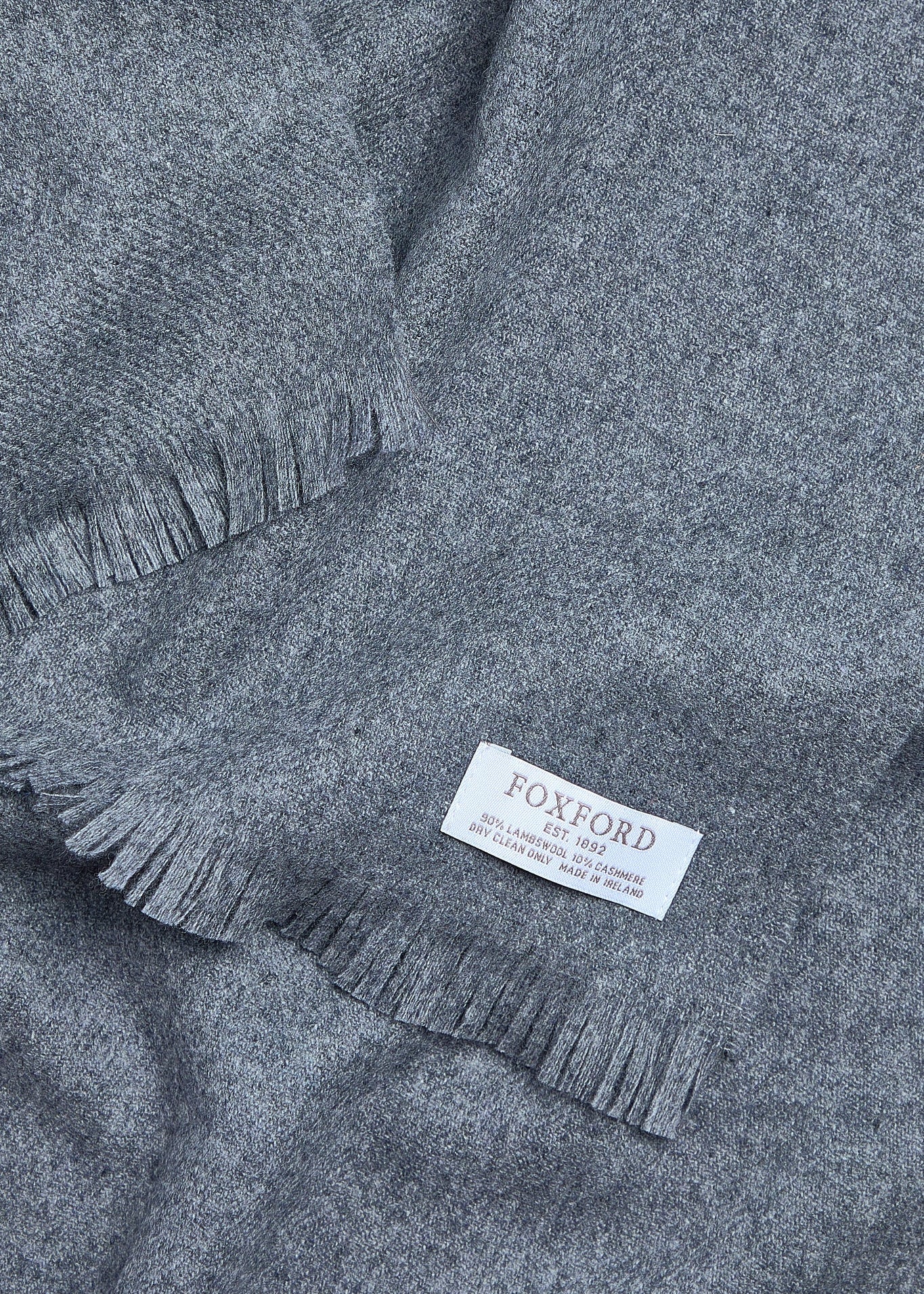 Foxford Oxford Fine Wool Cashmere Blend Scarf