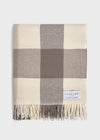 Foxford Cashmere Lambswool Finn Throw | Taupe Block