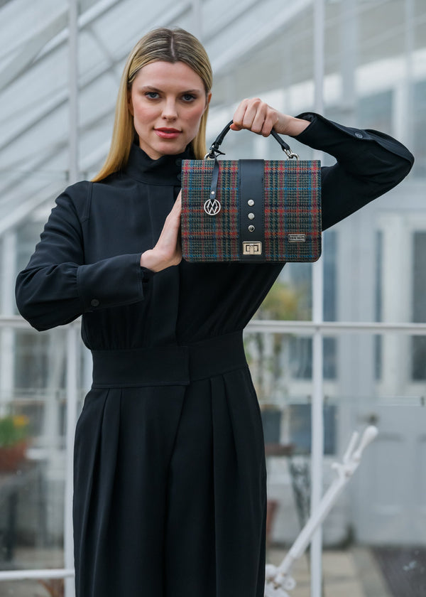 Mucros Fiona Bag | Red Blue Navy Stripe