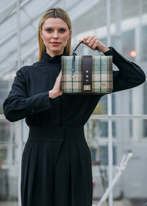 Mucros Fiona Bag | Beige Sage Check