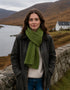 Fisherman Donegal Fleck Wool Scarf | Green
