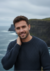 Fisherman Rib Merino Sweater | Charcoal