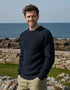 Fisherman Rib Merino Sweater | Navy - Clearance
