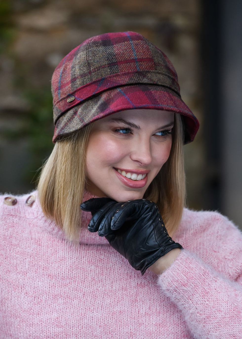 Red Flapper Hat Mucros Flapper Hat | Red Check