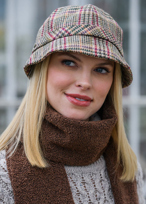 Mucros Flapper Hat | Cream Red & Beige