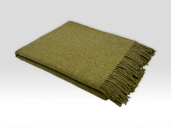 Mcnutt Merino Wool Blanket | Forever Olive Throw