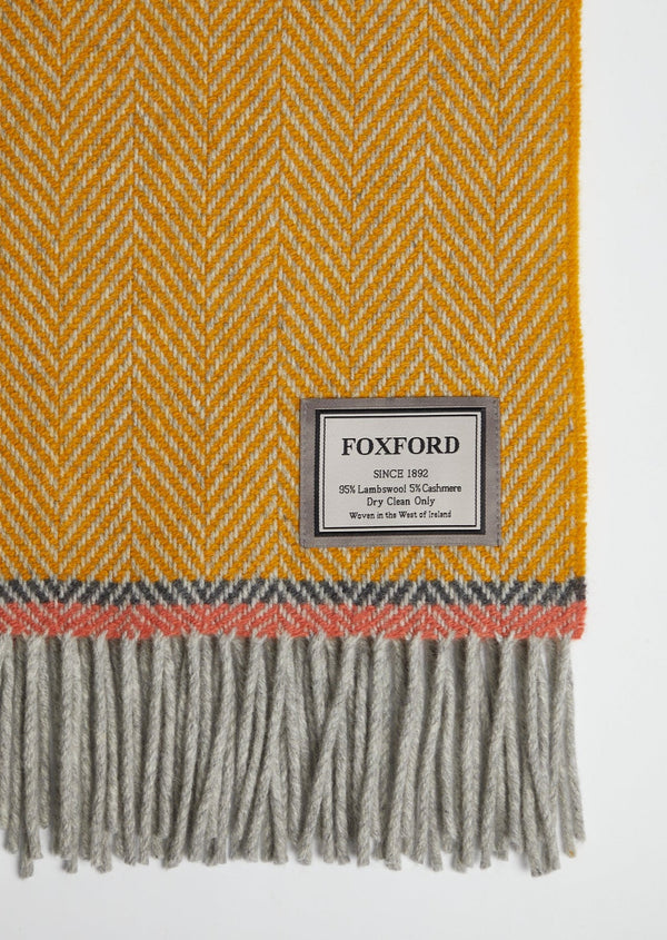 Foxford Moy Cashmere And Lambswool Throw