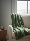 Foxford Dunloe Mohair Throw Sage Green