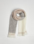 Foxford Giant Mohair Scarf | Grey Mink Stripe