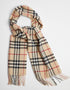 Foxford Fawn, Black & Red Check Scarf