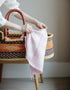 Foxford Pink Check Lambswool Baby Blanket