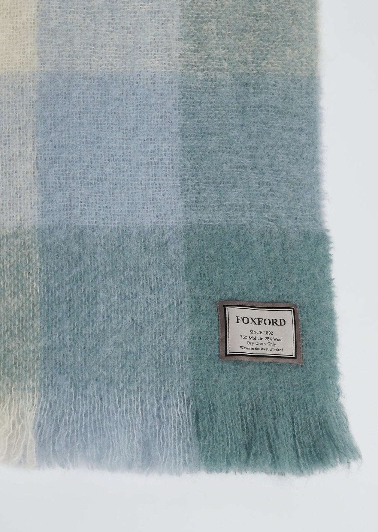 Foxford Clew Bay Topaz Mohair Throw