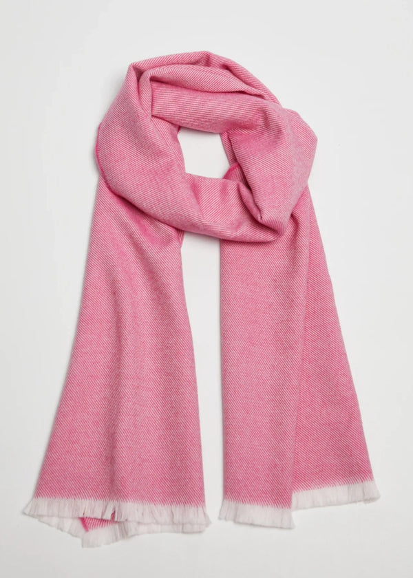 Foxford Pink Twill Giant Merino Wool Scarf