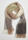 Foxford Giant Mohair Scarf | White Mink