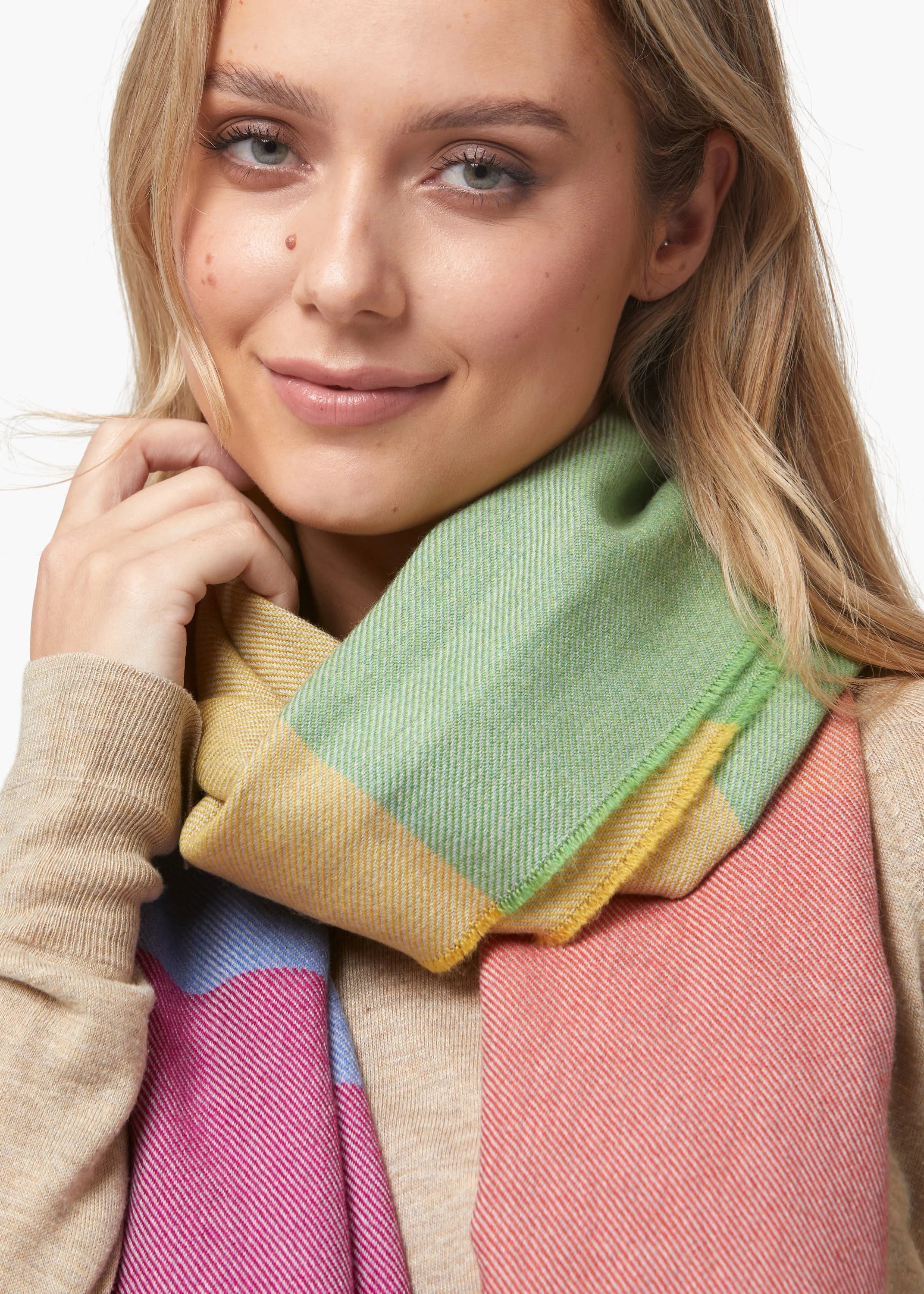 Foxford Rainbow Extra-Fine Merino Scarf
