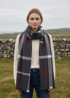 Écharpe Foxford en mérinos géant | Motif à carreaux classiques