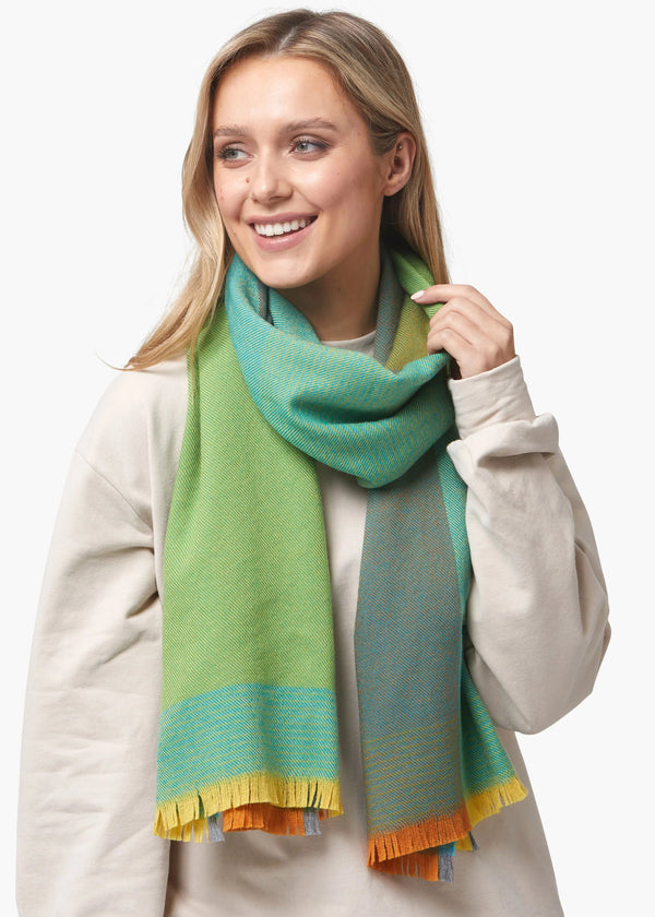 Foxford Emerald Extra-Fine Merino Scarf