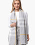 Foxford Giant Merino Scarf | Grey Gold