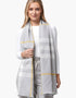 Foxford Giant Merino Scarf | Grey Gold