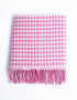 Foxford Cerise Pink Gingham Baby Blanket