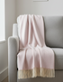 Foxford Cashmere Lambswool Molly Throw | Pink