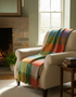 Foxford Cashmere Lambswool Multi Colour Kinsale Throw