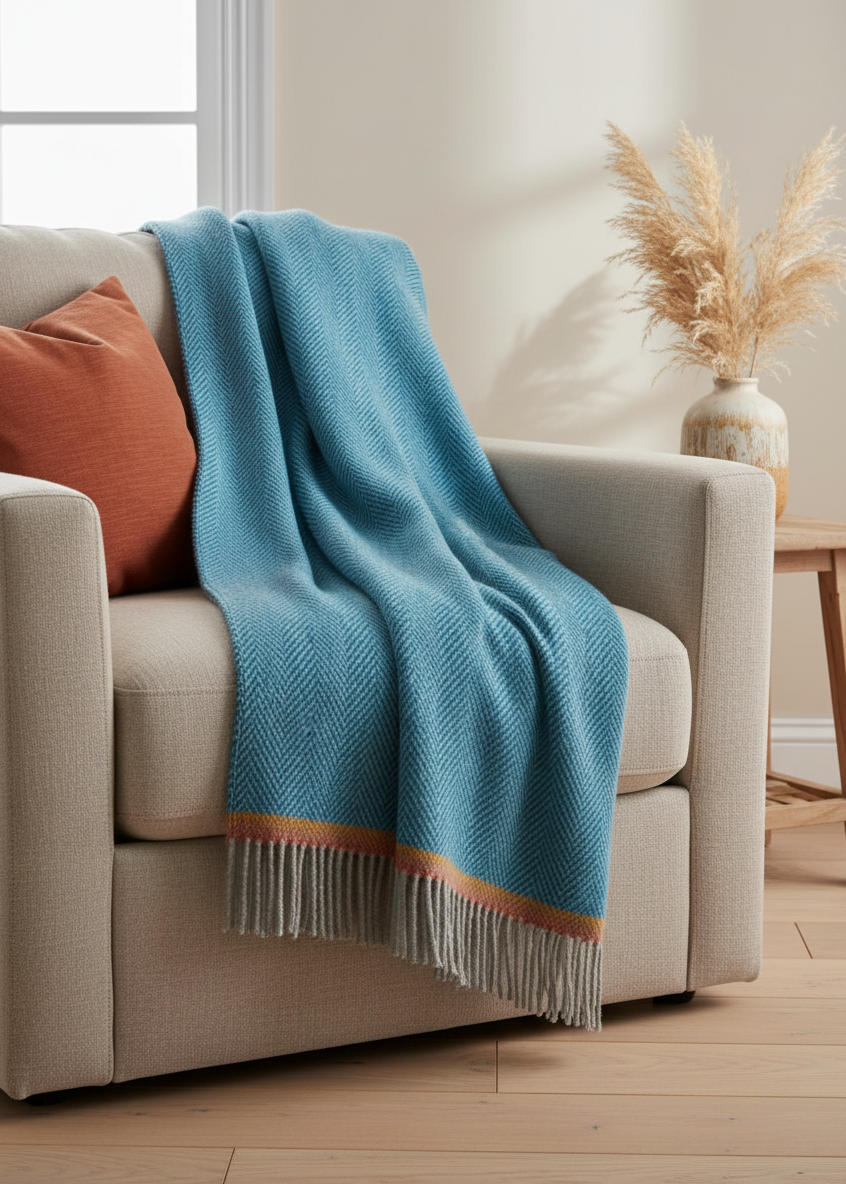 Foxford Cashmere Lambswool Throw | Slaney