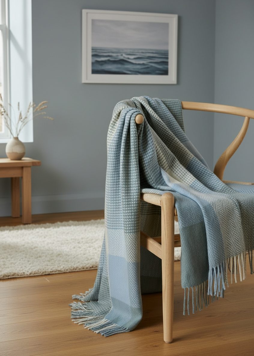 Foxford Cashmere Lambswool Throw | Tara