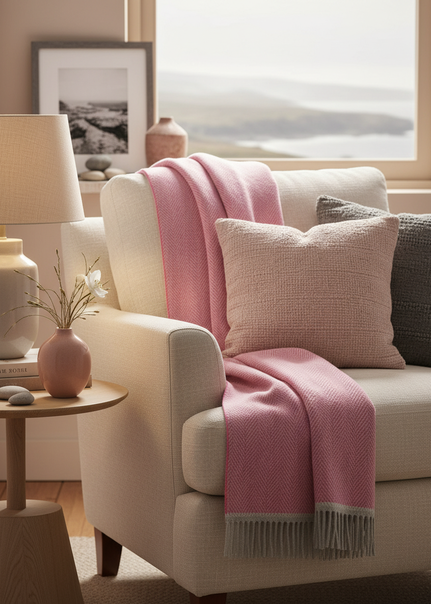 Foxford Cashmere and Lambswool Throw | Croía