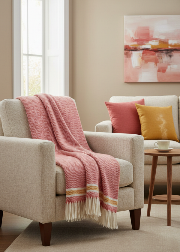 Foxford Cashmere and Lambswool Throw | Inishcrone