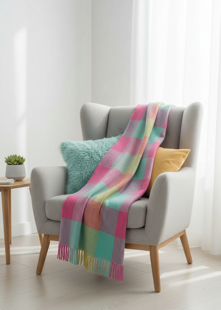 Foxford Cashmere and Lambswool Throw | Skellig