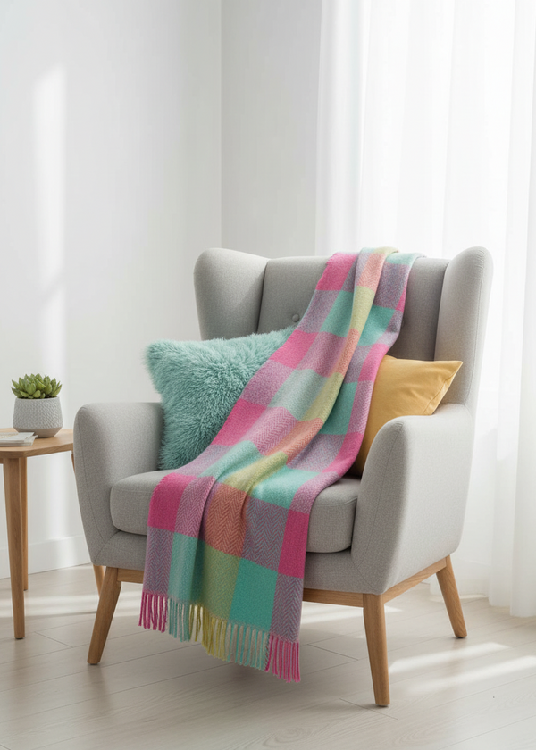 Foxford Cashmere and Lambswool Throw | Skellig