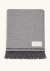 Foxford Cillian Lambswool Throw | Graphite