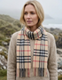 Foxford Fawn, Black & Red Check Scarf