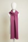 Foxford Fine Wool Cashmere Blend Scarf | Dark Purple