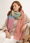Foxford Giant Merino Scarf | Rainbow