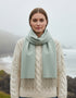 Foxford Lambswool Scarf | Aqua Melange