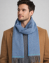Foxford Lambswool Scarf | Cornish Blue