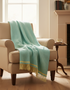 Foxford Lambswool Throw | Spearmint & Citrus